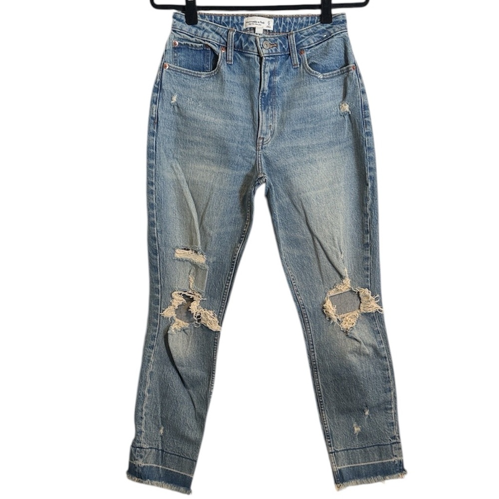 Abercrombie and Fitch Curve Love High Rise Mom Jeans